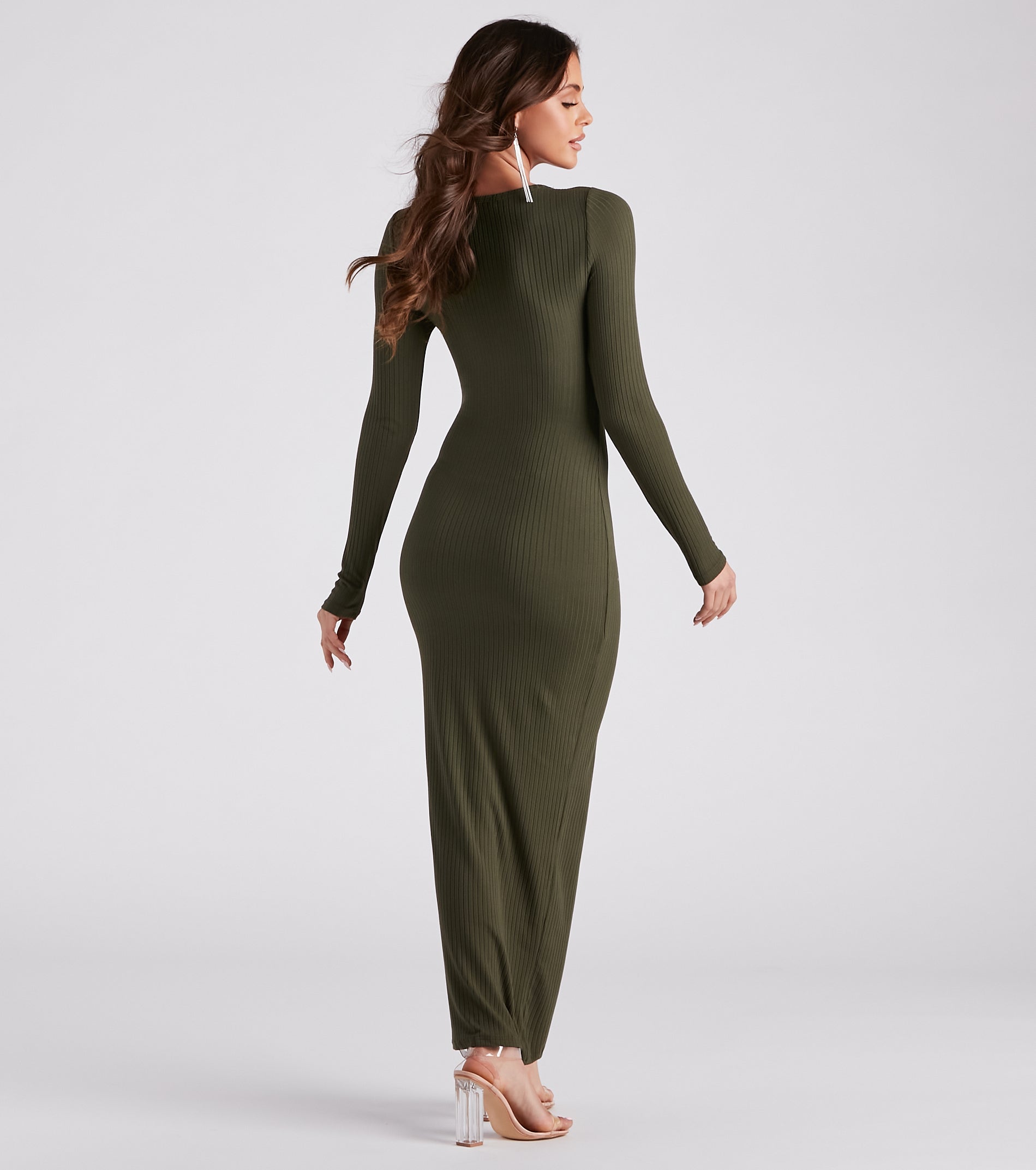 Henley Knit Maxi Dress